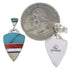 Multicolor Inlay Southwestern Silver Earrings EX31554
